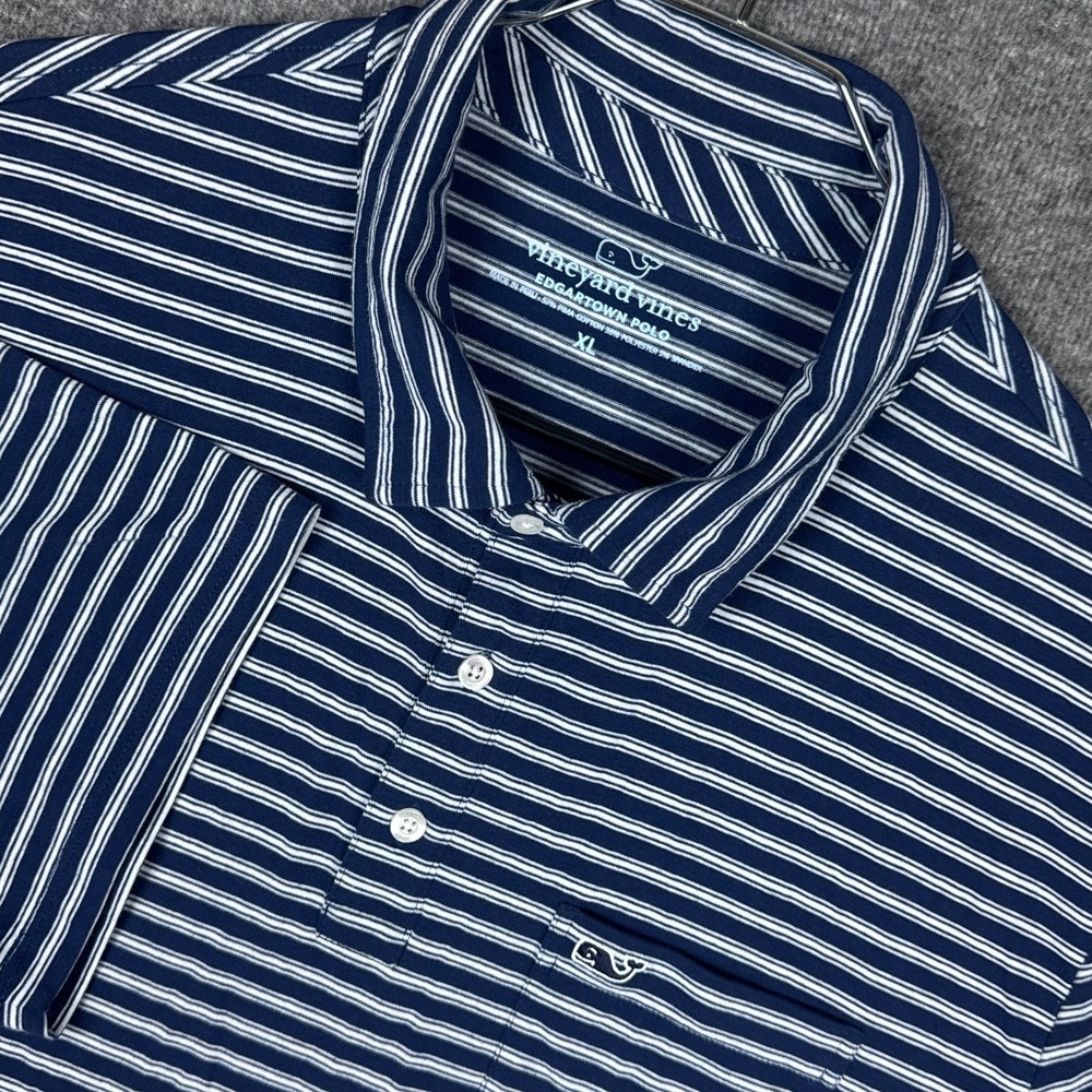 Vineyard Vines Edgartown‎ Polo Shirt Mens XL Pima Cotton Stretch Golf Striped